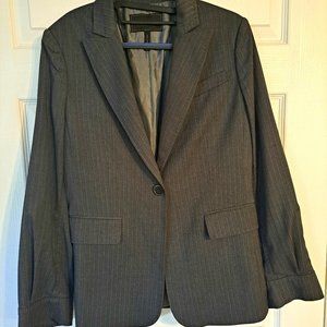 BCBGMaxazria Grey Pinstripe Blazer